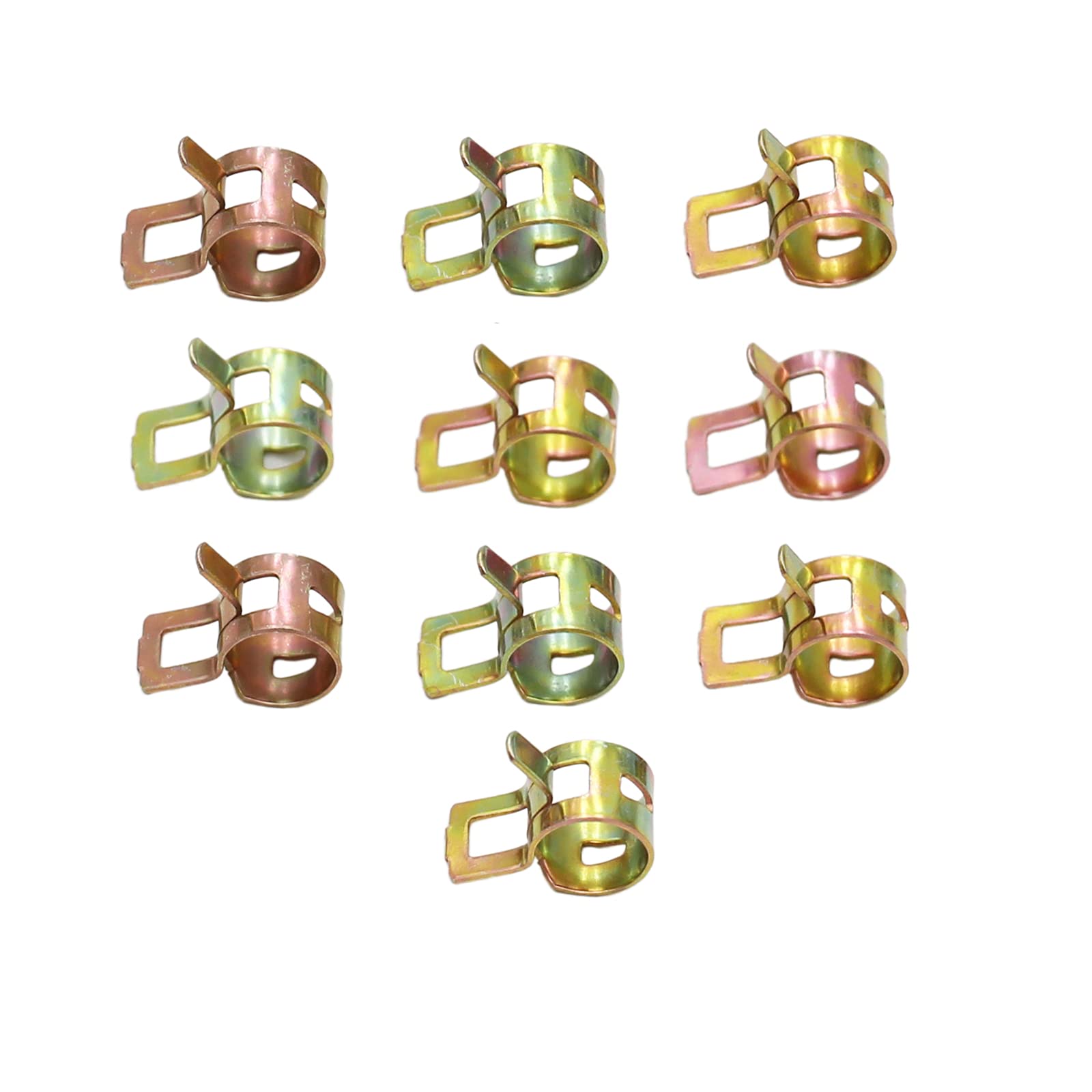 120 Stück Federband Typ Clips Kraftstoff Silikon Vakuum Schlauch Rohrklemme Niederdruck Luft Clip Klemm Befestigungselemente Sortiment Kit 6 22mm 12 Großen