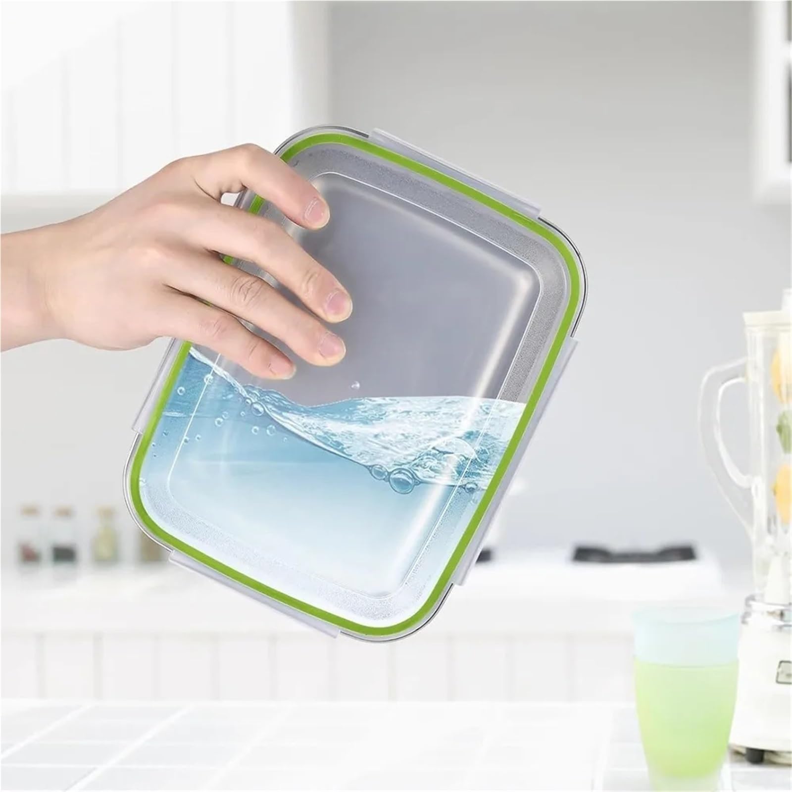Set di 3 contenitori per alimenti in acciaio inox, quadrati, con coperchio, 400 ml, 750 ml, 1200 ml, per conservare i pasti (3 pezzi)