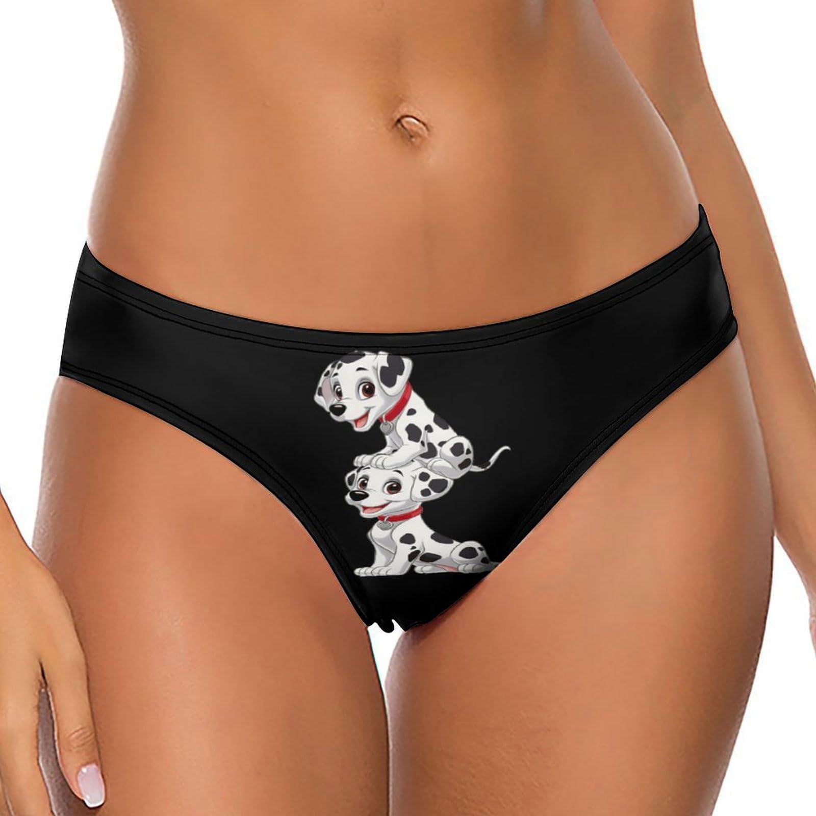 IUBBKI Dalmatians Thongs for Women Sexy T-Back Breathable Underwear Bikini Panties No Show G-String Thongs