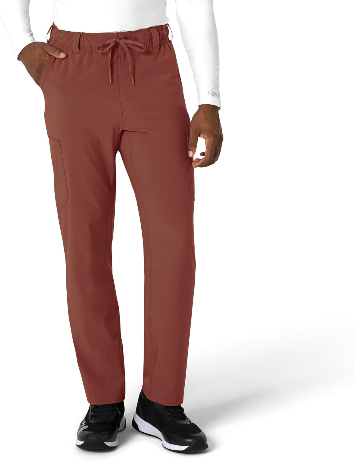 Carhartt Force Cross-Flex Men's Straight Leg Scrub Pant - Sable, S Tall