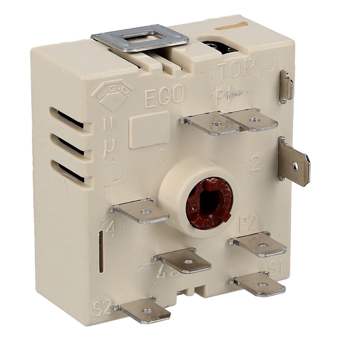 easyPART Kompatibel/Ersatz für EGO 50.55021.120 Kochplattenschalter 2kreis für Kochfeld Herd