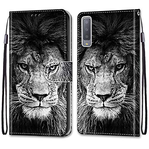 COMPATIBILITÀ: Questa custodia a portafoglio in pelle è stata sviluppata appositamente per il tuo telefono cellulare,funzione di supporto e slot per schede,compatibile con Samsung Galaxy A7 2018 6.0Pollici. Si prega di controllare il modello del proprio telefono prima di acquistare.