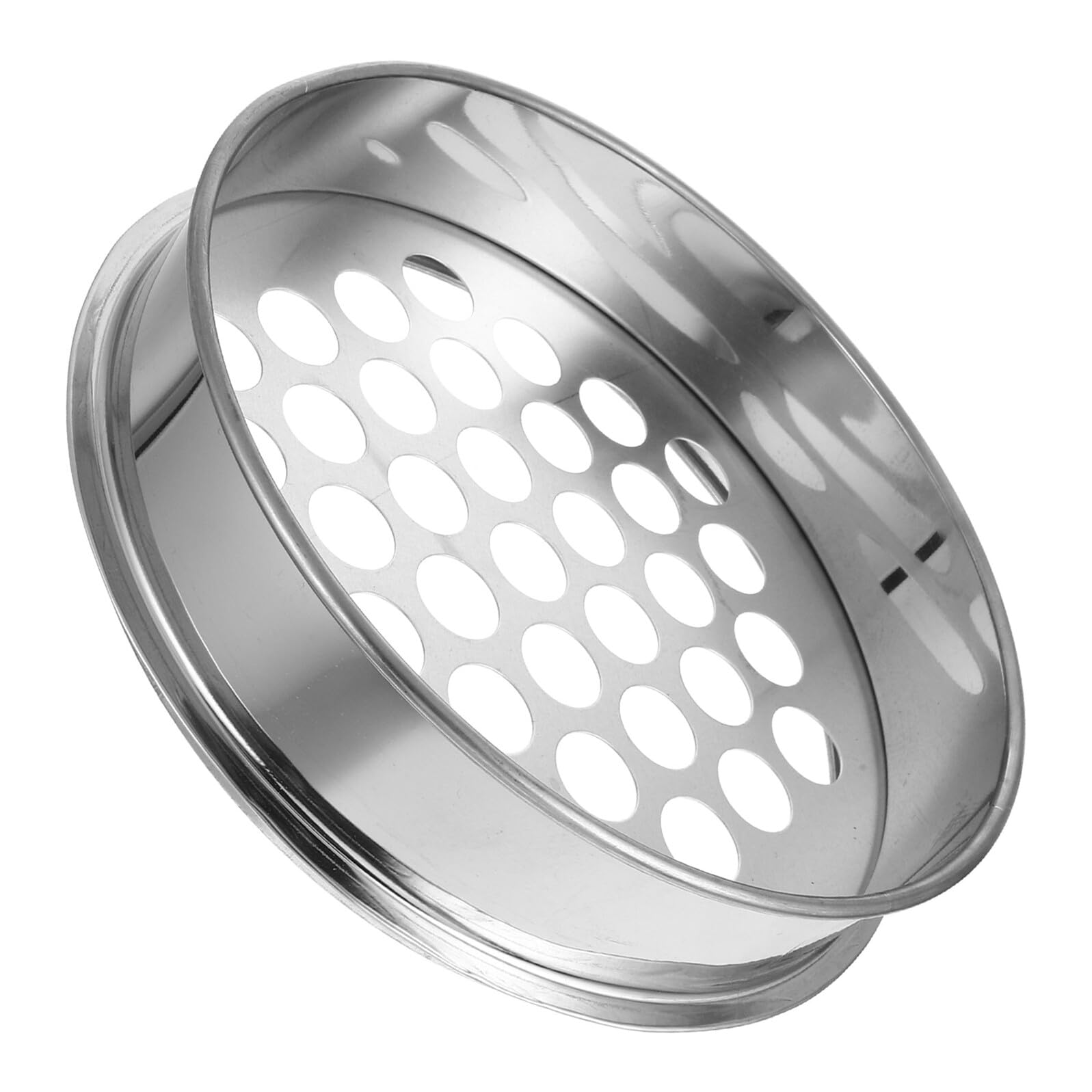 KOCKSHION Stainless Steel Round Hole Blueberry Sieve 20mm Home Kitchen Soil Sifter Fine Mesh Strainer for Blueberries Beans and Garden Use
