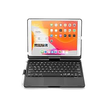 Amazon.co.jp: 360°回転 iPad10.2キーボードケース タッチパッド