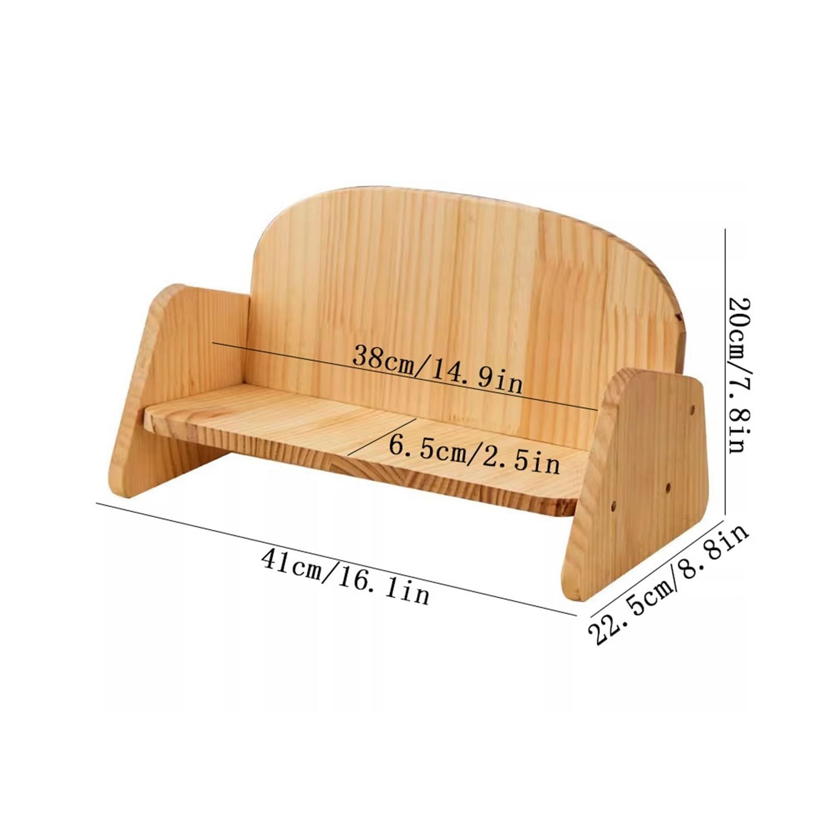 Desktop-Kreativität, Holz-Bücherregal, Sofa-Stil, nordischer Minimalismus, Organizer Regal Bücher