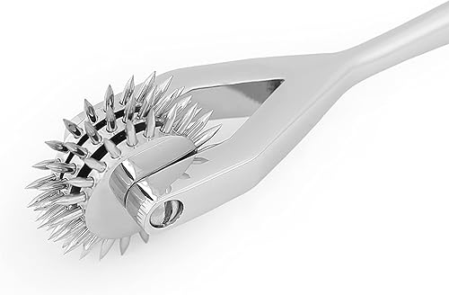Miniatura 3 de Wartenberg Neuro Pinwheel - Rueda de acero inoxidable para instrumentos de diagnóstico, 3 cabezales, molinete fuerte, color plateado