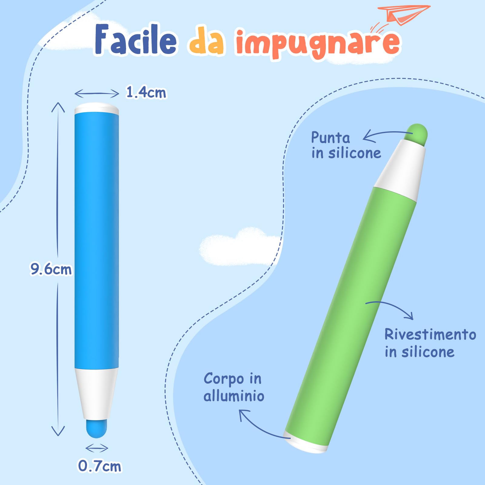 Penna elettronica stilo capacitivo per tablet a colori multipli con touch screen per computer smart phone – acquista a prezzi convenienti sul marketplace