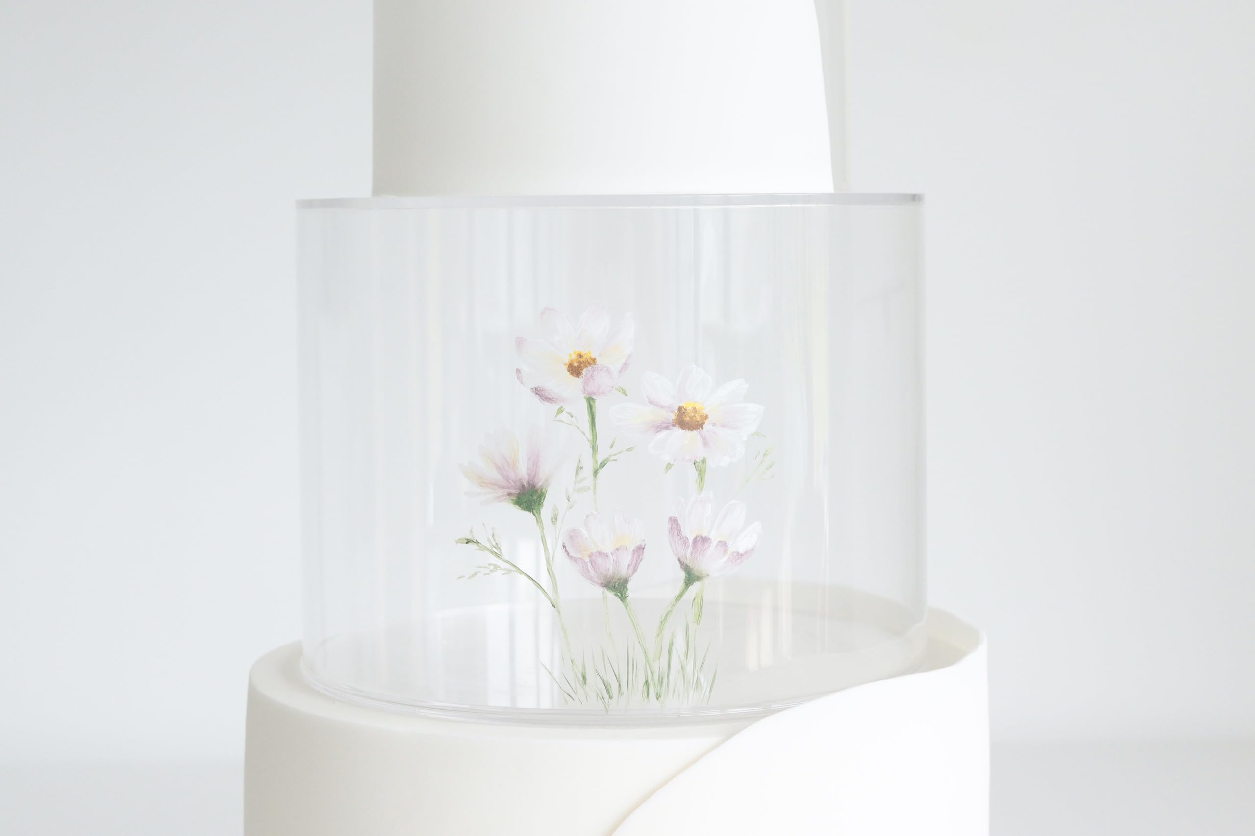 Round Acrylic Fillable Clear Tier Separators (8"x6")