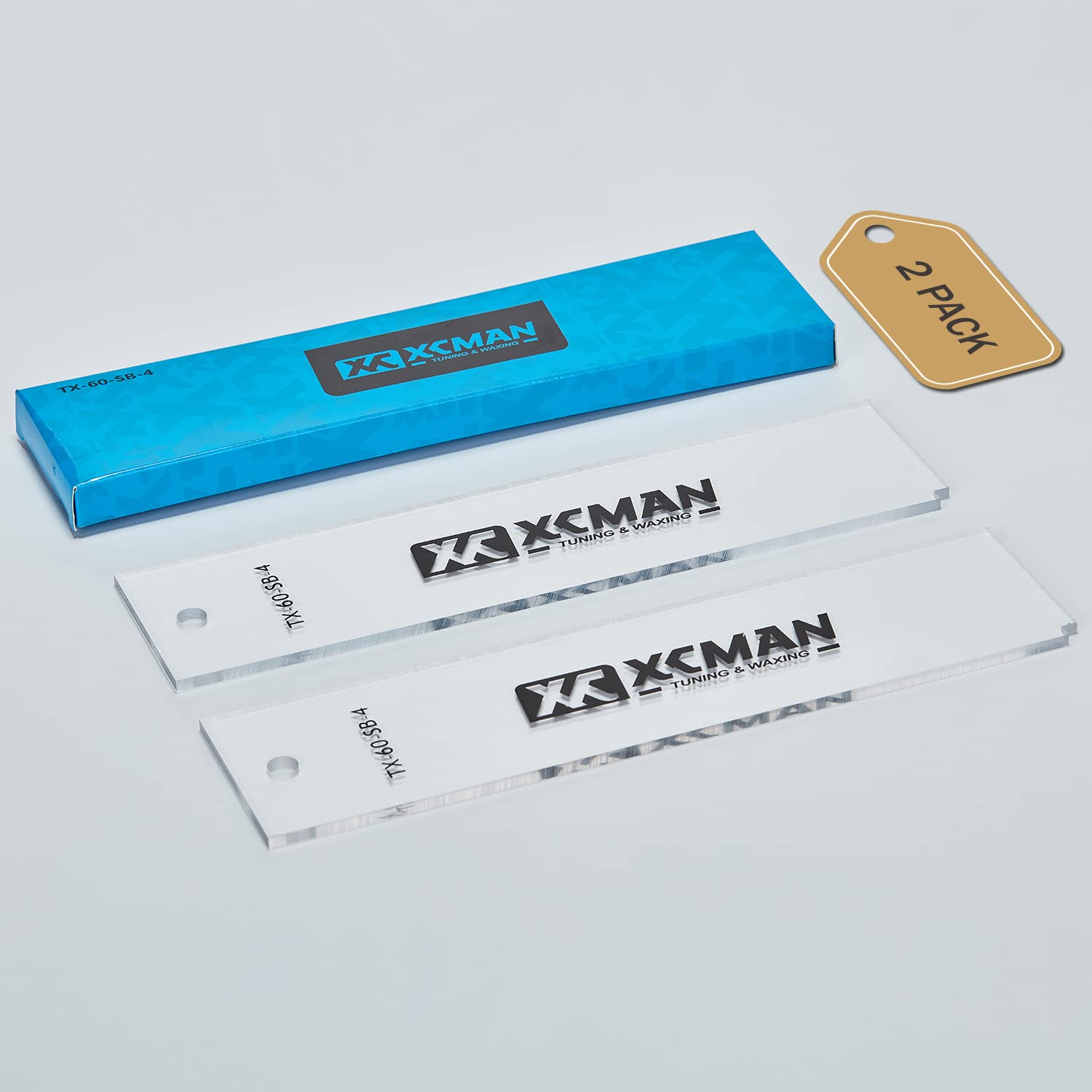 Alpine Ski Freeride & Snowboard Base Wax Plastic Scraper 2pcs