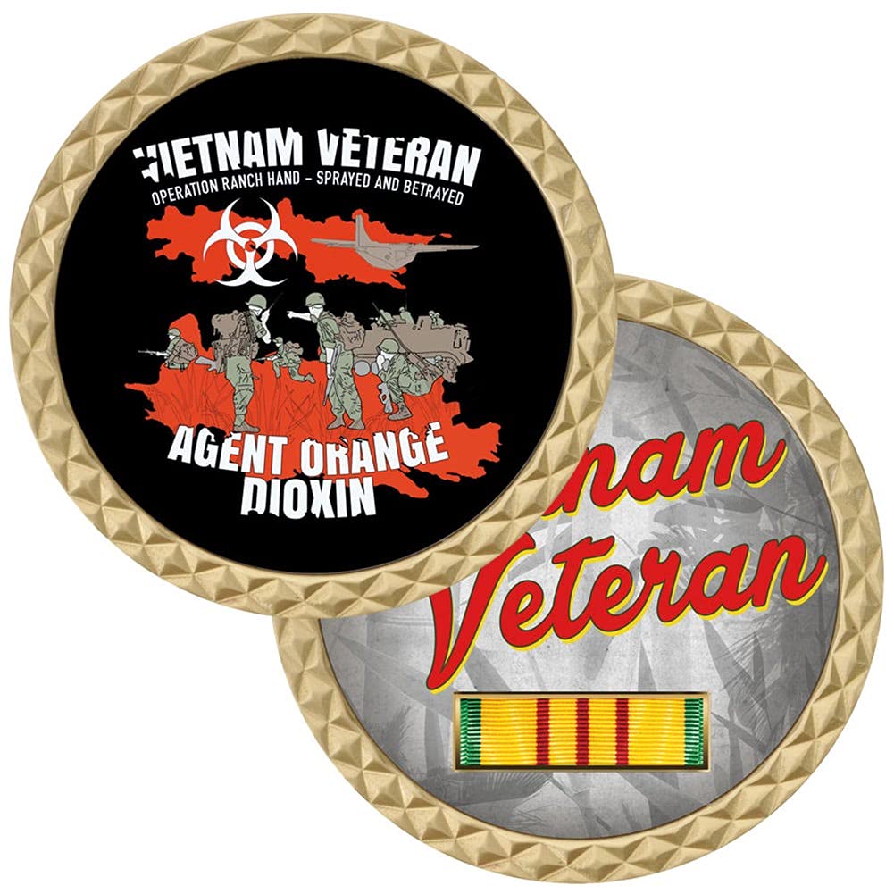 MEDALS OF AMERICA EST. 1976 Vietnam Veteran Agent Orange Challenge Coin