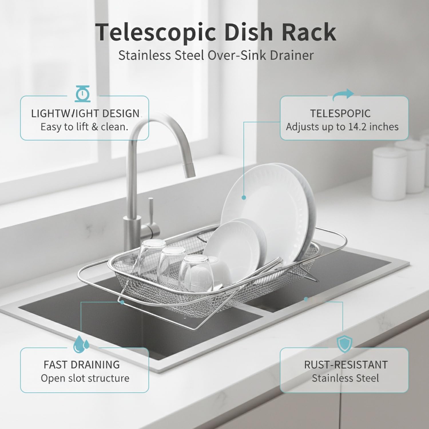 Scolapiatti Telescopico, 1 PC