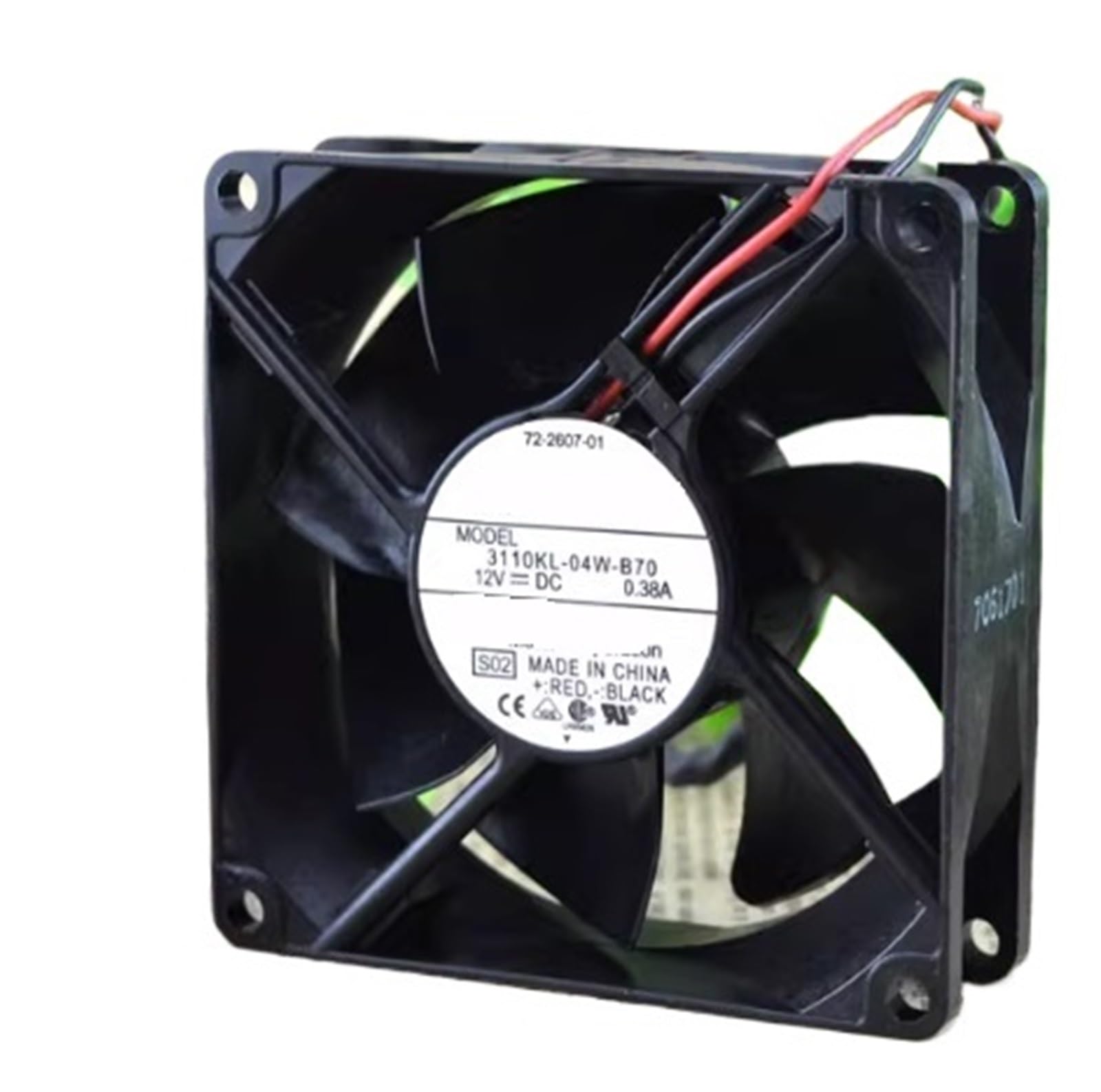 YMUGUEGH 3110KL-04W-B70 8025 12V 0.38A Two-wire Cooling Fan
