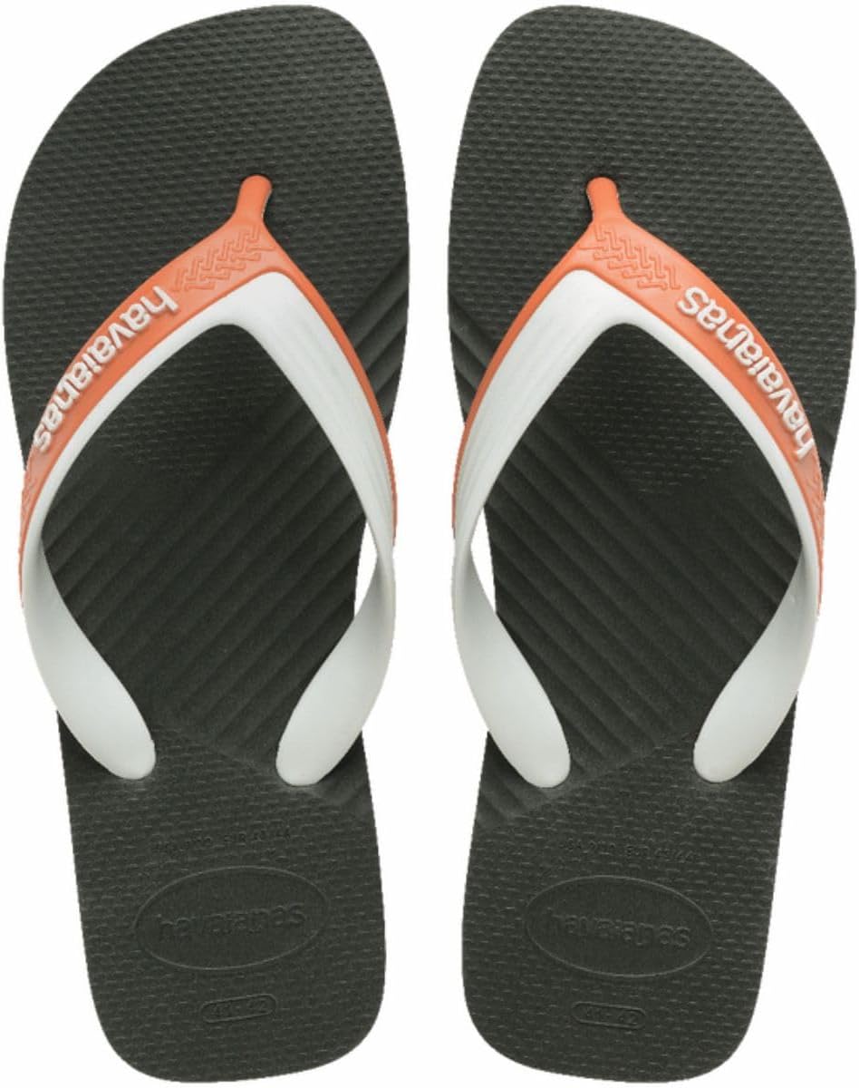 Chinelo Havaianas Dual Masculino (Verde Olive, BR, Adulto, Faixa Numérico, M, 41, 42)
