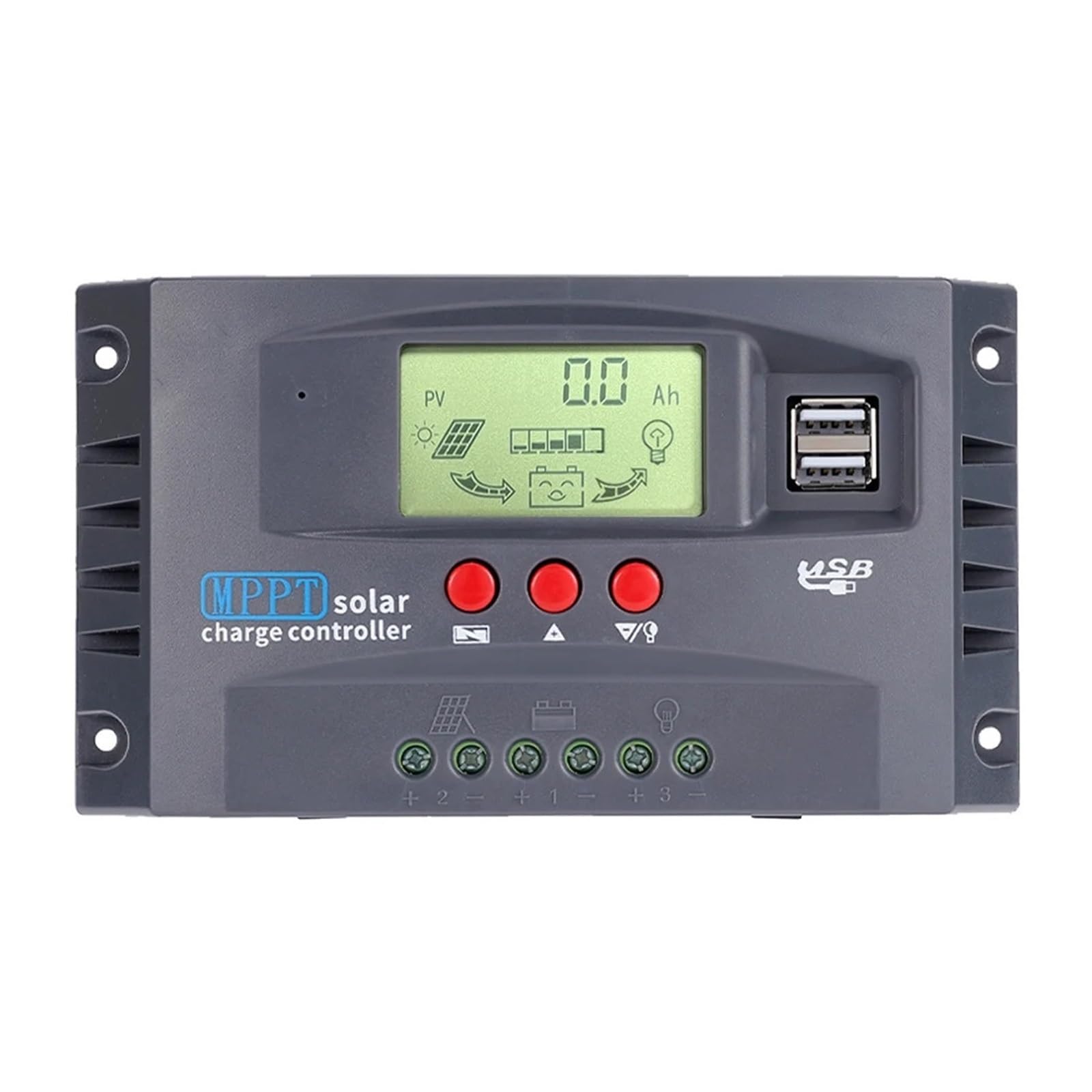 Controlador De Carga Solar MPPT 12 V/24 V, Regulador 50 CC, Pantalla Colorida For Batería 20 A/30 A/50 A/60 A/100 A Amplia Compatibilidad(100A)