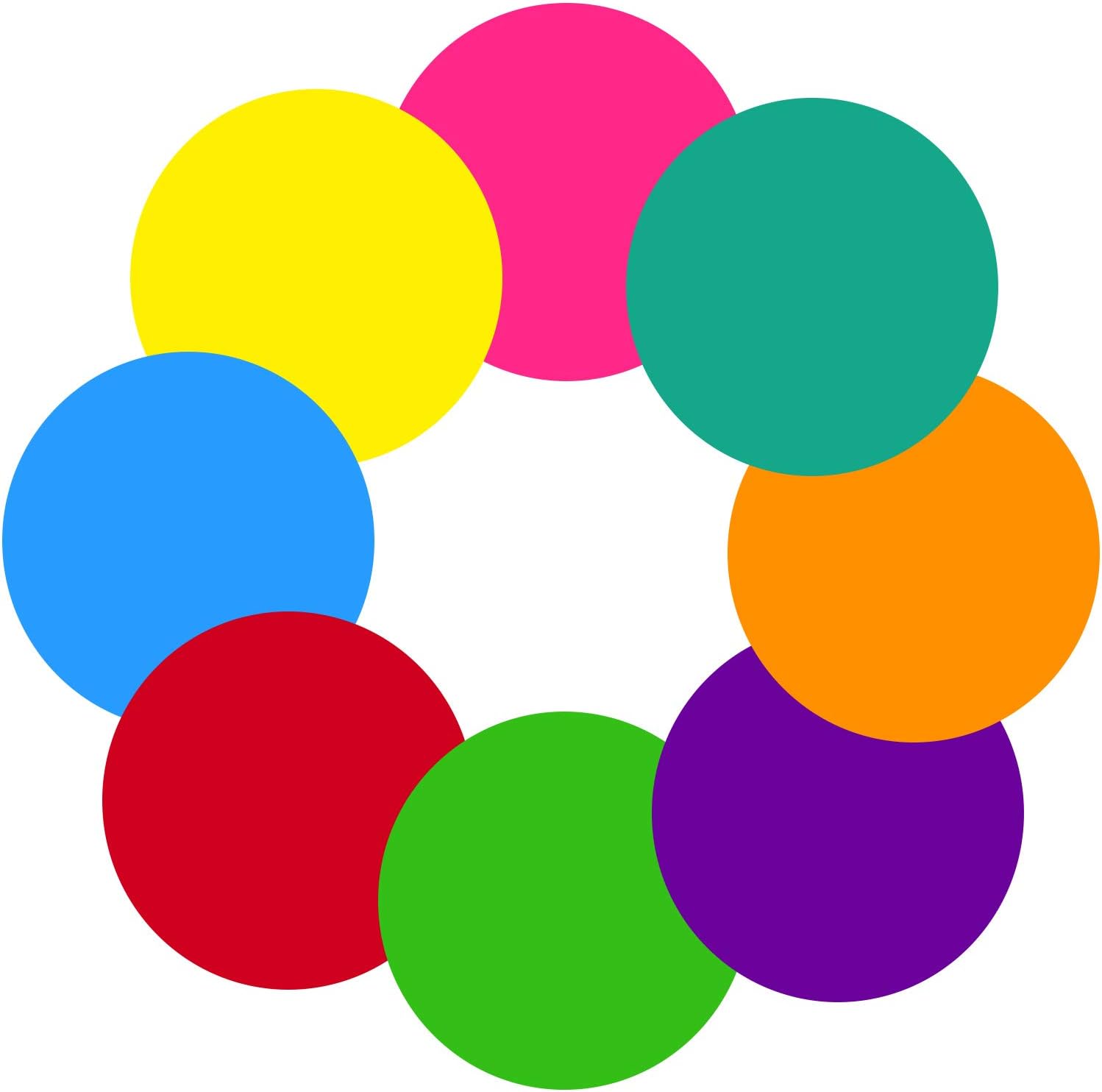 Zayvor 10 Dry Erase Circles Dot,10 White Board Markers,Removable Vinyl Dots