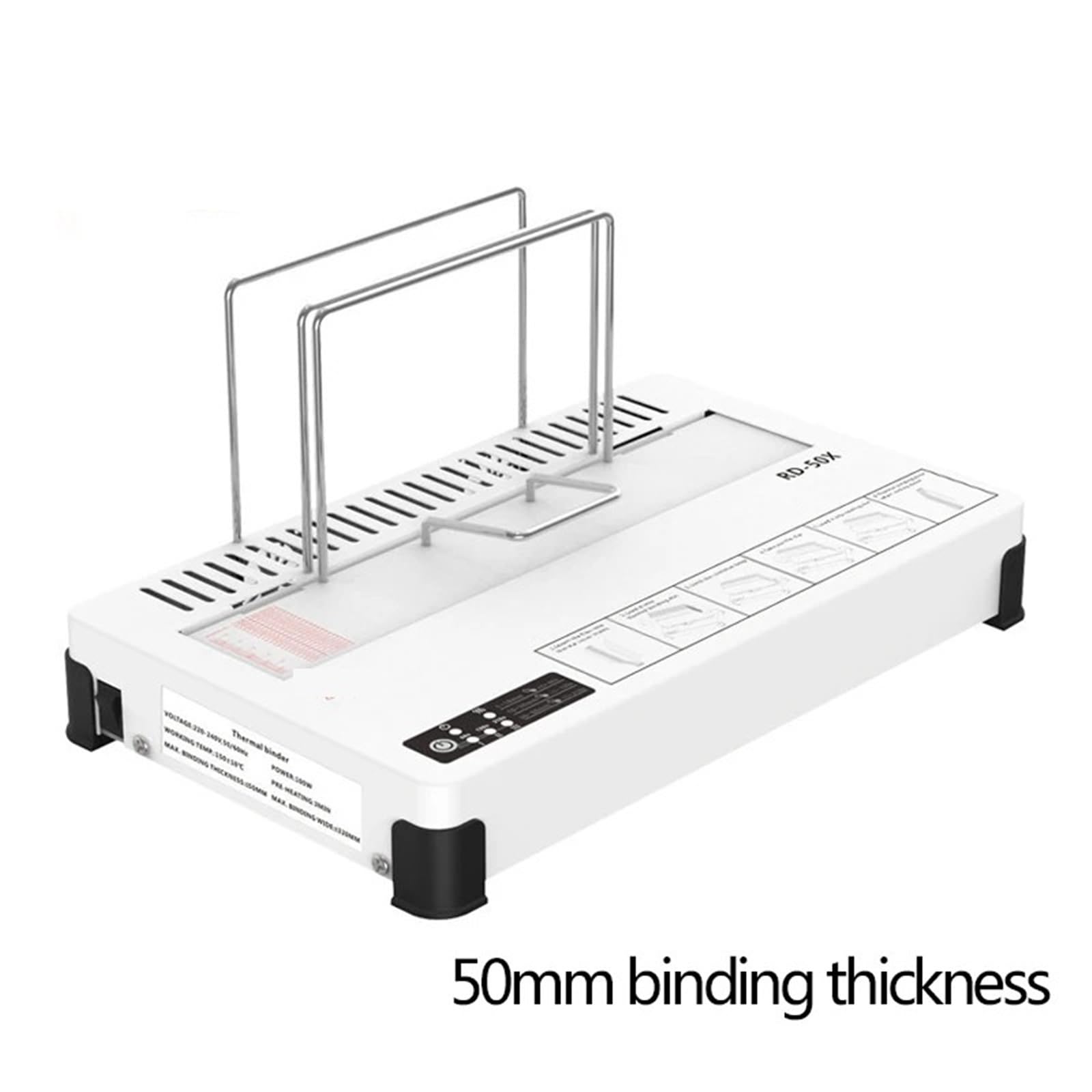 Rilegatrice, Rilegatrice automatica for colla a caldo A4 Rilegatrice wireless File Rilegatrice for libri finanziari Raccoglitore for ufficio 1pz