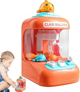 Mini Claw Machine | Mini Arcade Machine with Claw Toy Grabber,Mini Vending Machine, Arcade Claw Game Machine for Exciting Play, Party Birthday Easter Gifts for Girls, Boys