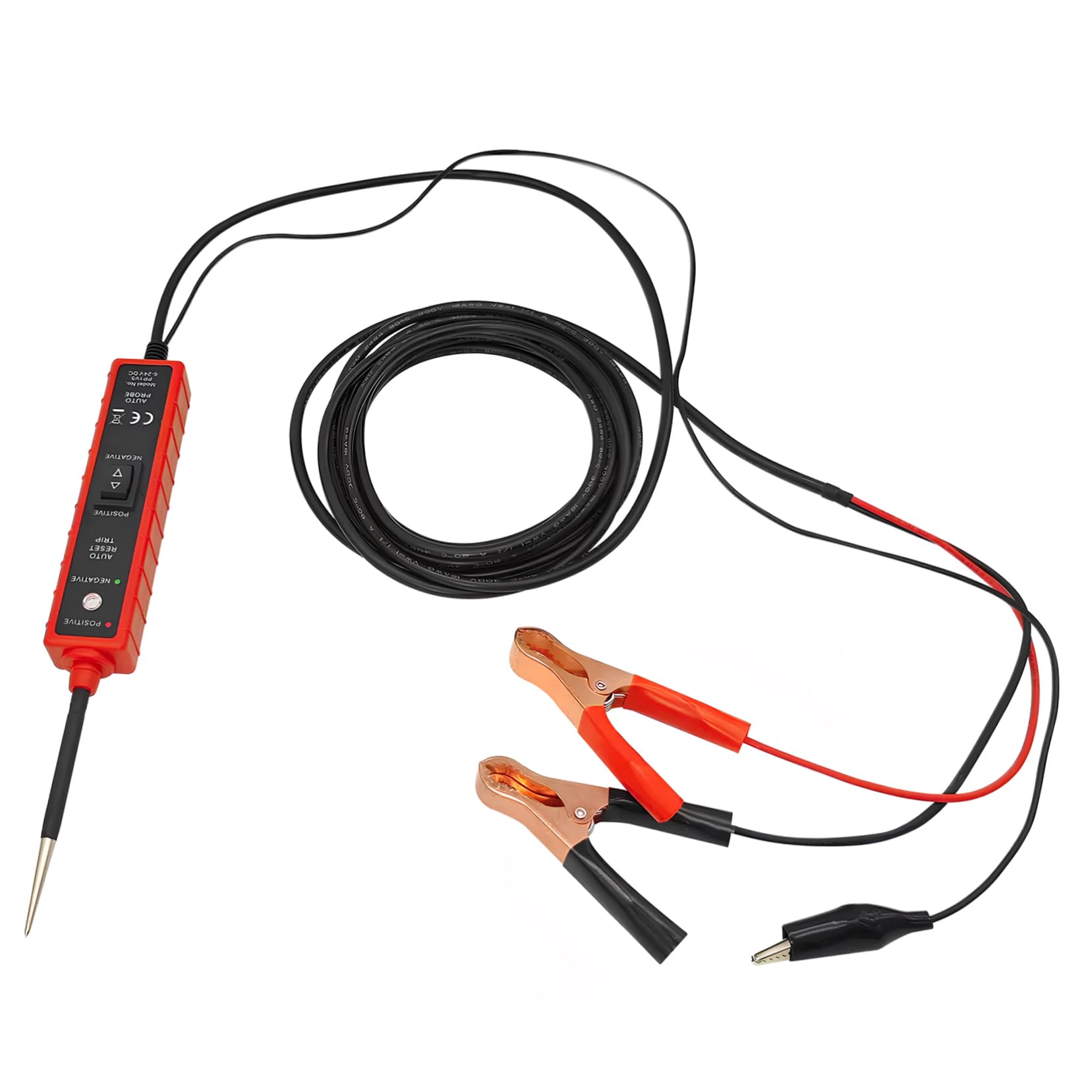 SOLUSTRE Probador de Circuitos Automotriz Multifuncional Diagnóstico Eléctrico Rápido Coches Motos y Camiones Herramienta Duradera y Fácil de Usar