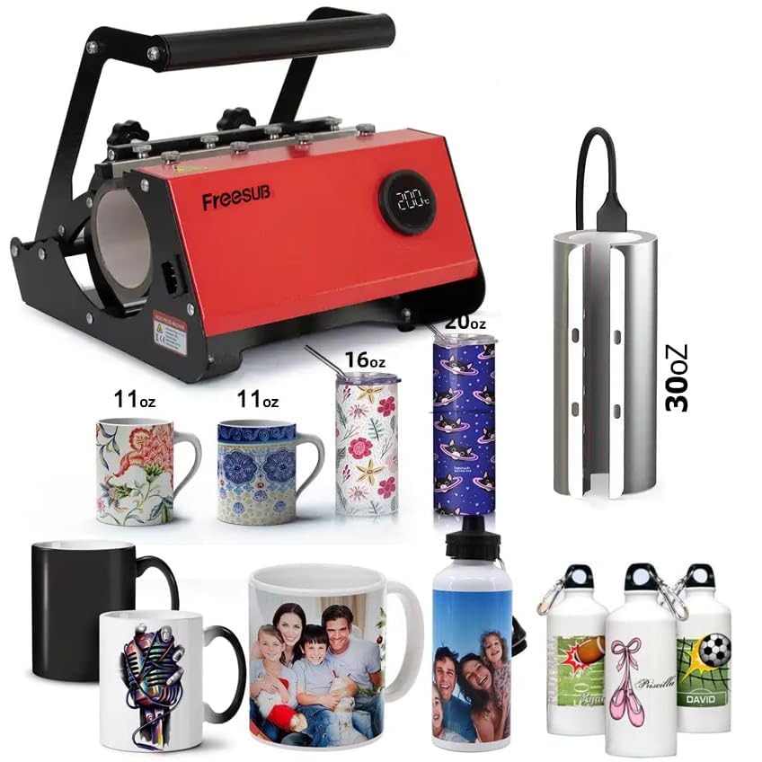 Image of MY PRINT | Shipper Press Sublimation Machine | Shipper Bottle | Water Bottle | Ceramic Mug | for Business Supplies [Sipper Bottle Press]