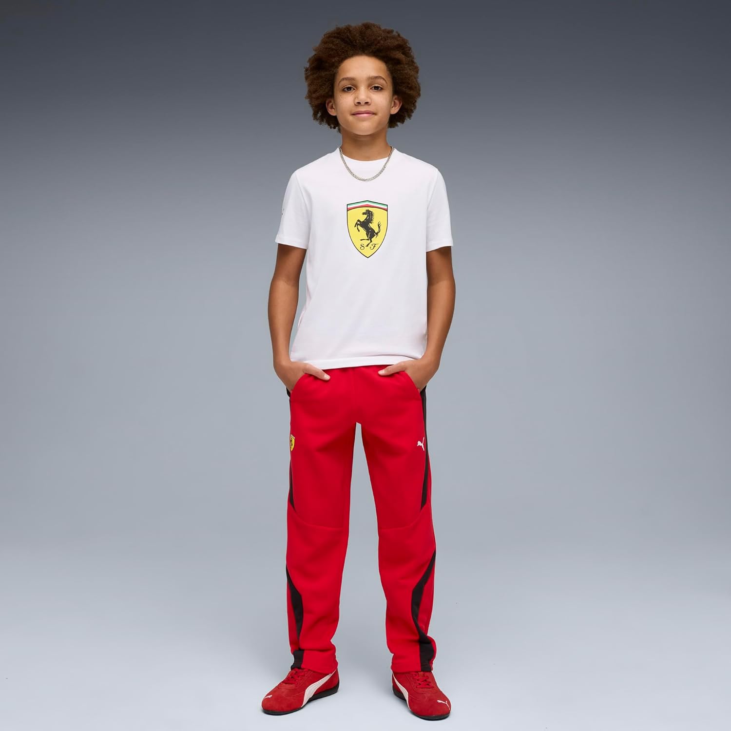 PUMA Kids Boys Scuderia Ferrari Sweatpants Casual - Red