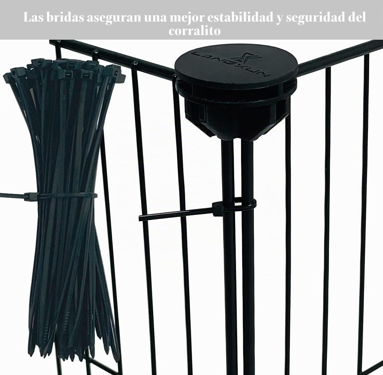 Recinto para animales pequeños, Llaypen con puerta, recinto para hámster, conejo, cobaya, 43 x 32, 24 unidades