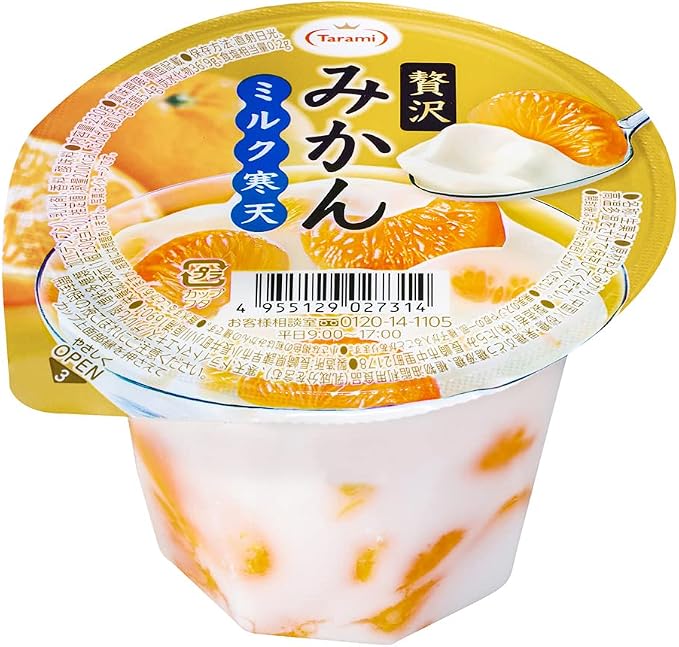Amazon たらみ 贅沢みかん ミルク寒天 230g 6個 たらみ ゼリー 通販