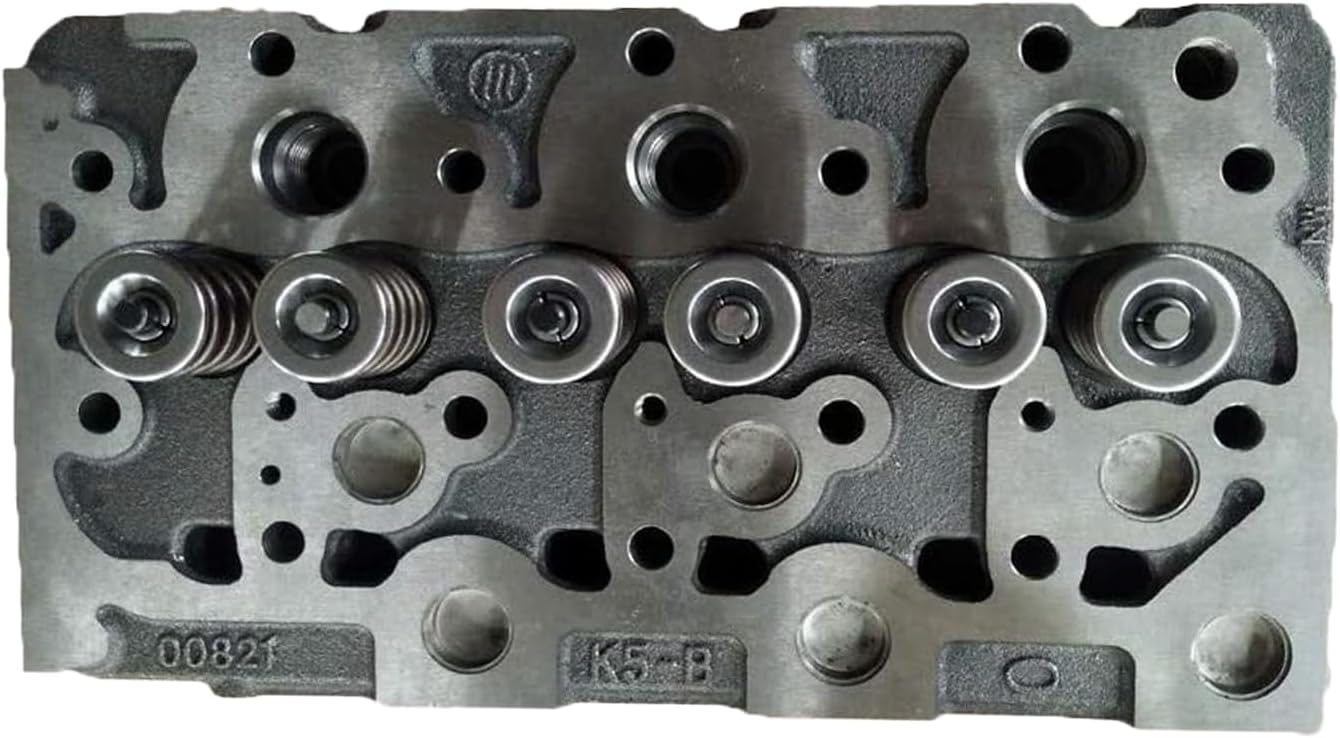 Cylinder Head Compatible for Kubota Engine DH1101 D1101 (Complete Cylinder Head with gasket set, Type B)