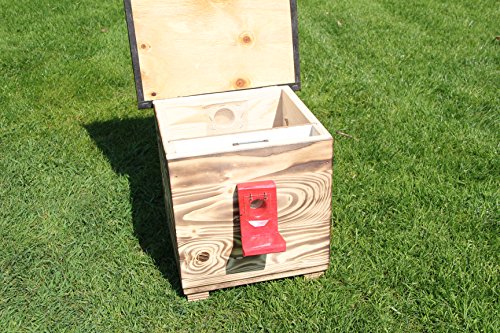 Garten und Holztrends Hummelhaus (H1) Hummelkasten, Hummelhotel, Hummelpenzion mit Wachsenmottesperre, Insektenhotel… – Bild 4