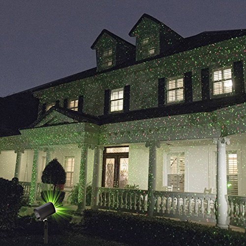 Proiettore Luci Natalizie Per Esterno Visto In Tv.Gesimei Led Proiettore 12 Immagini Di Natale Da Esterno Su Facciata Casa O Negozio Strange Things