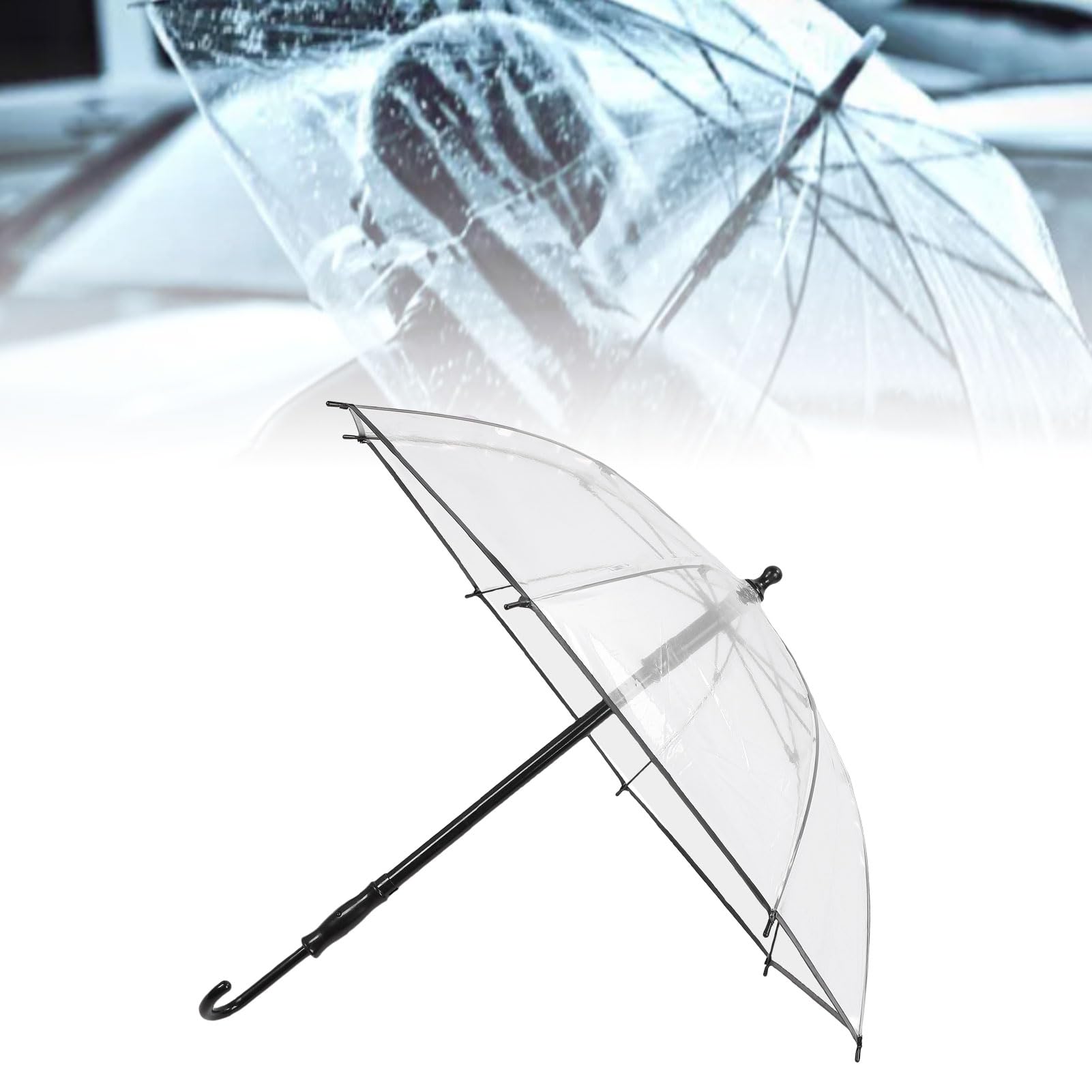 CHICIRIS Umbrella, Diseño Liviano, Pulverización de Agua Transparente, Aspecto Largo para Paraguas de Verano Multifuncional para la Playa Al Aire