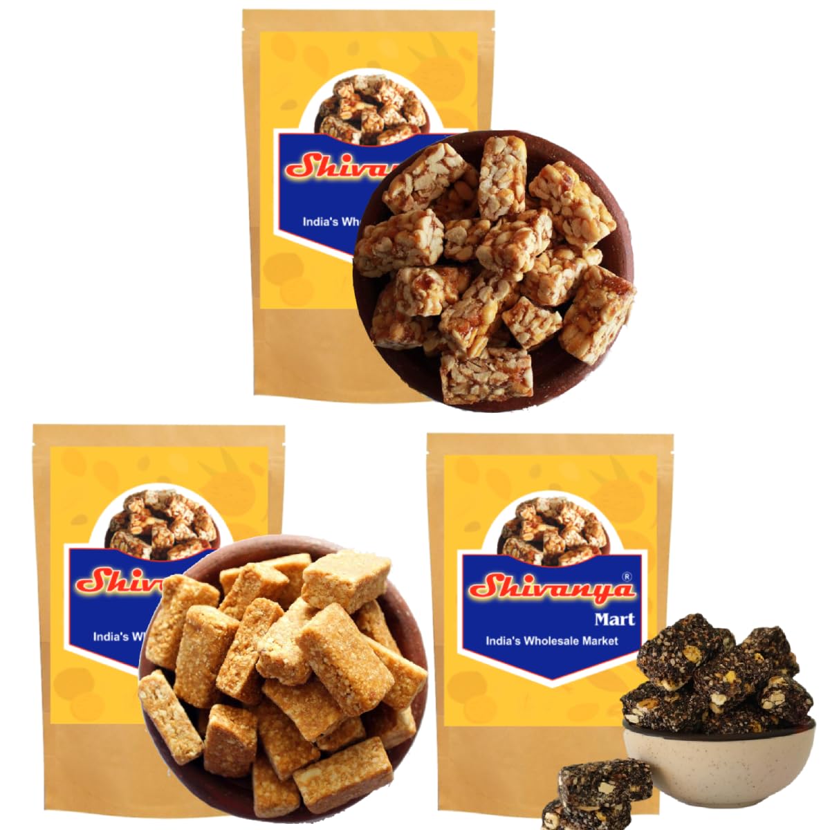 Shivanya Mart Kovilpatti Peanuts Chikki/Kovilpatti Kadalai Mittai 3 In 1 -(Peanut Chikki + Coco Chikki + Sesame Chikki)(3 * 200 Gram) (B08P34GPMK) Amazon Price History, Amazon Price Tracker