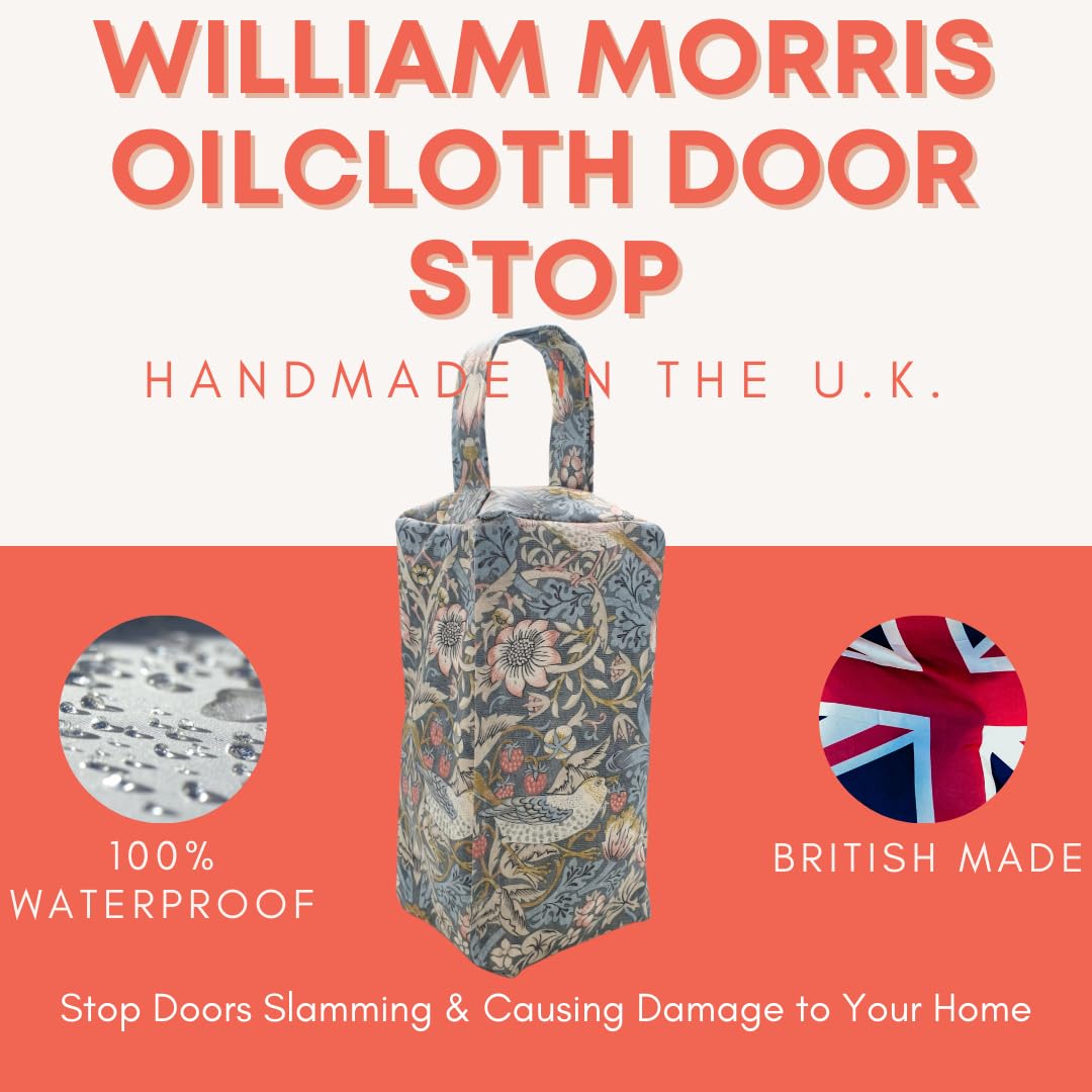 William Morris Fabric Door Stop, Tall Decorative Oilcloth Door Stopper for Outdoor Indoor, Patio, Kitchen, Bedroom Use - Image 2