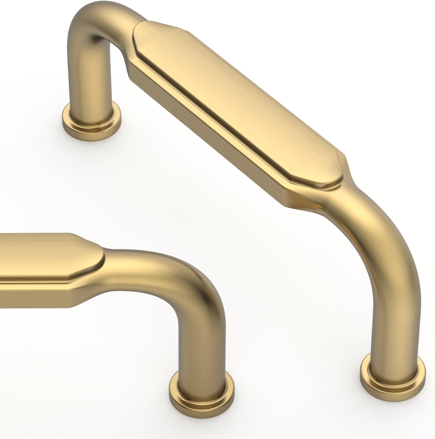 Asidrama 10 Pack 3 Inch(76mm) Champagne Bronze Kitchen Cabinet Handles Champagne Cabinet Pulls Cabinet Hardware for Cupboard Drawer