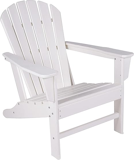 Amazon Com Luckyberry Hdpe 塑膠樹脂經典戶外adirondack 椅子適用於庭院甲板花園 後院和草坪傢俱 白色 露臺 草皮與花園 Amazon Com Luckyberry Hdpe 塑膠樹脂經典戶外adirondack 椅子適用於庭院甲板花園 後院和草坪傢俱 白色 露臺 草皮與花園