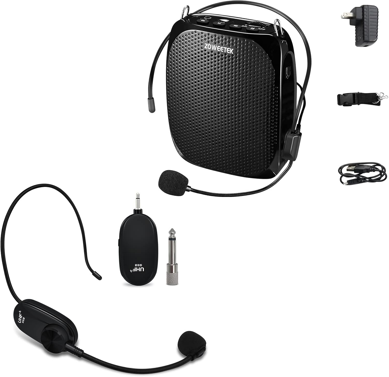 Buy ZOWEETEK Voice Amplifier and Wireless Microphone Headset Online at