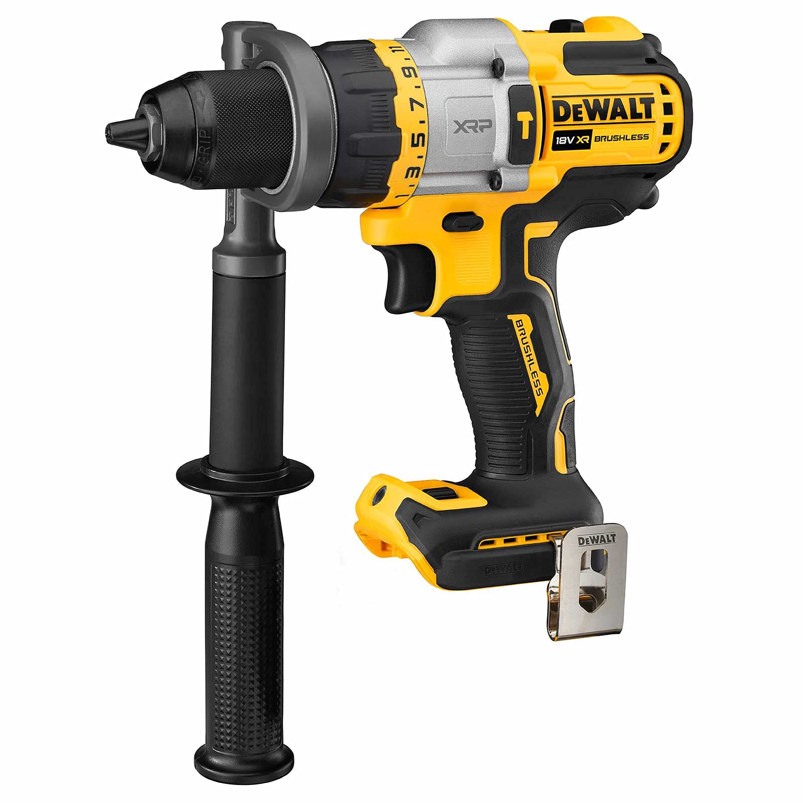 Dewalt DCK2016T2T-QW 3-biegowa akumulatorowa wiertarko-wkrętarka udarowa, akumulatorowa szlifierka kątowa z akumulatorem, w zestawie 2. akumulator