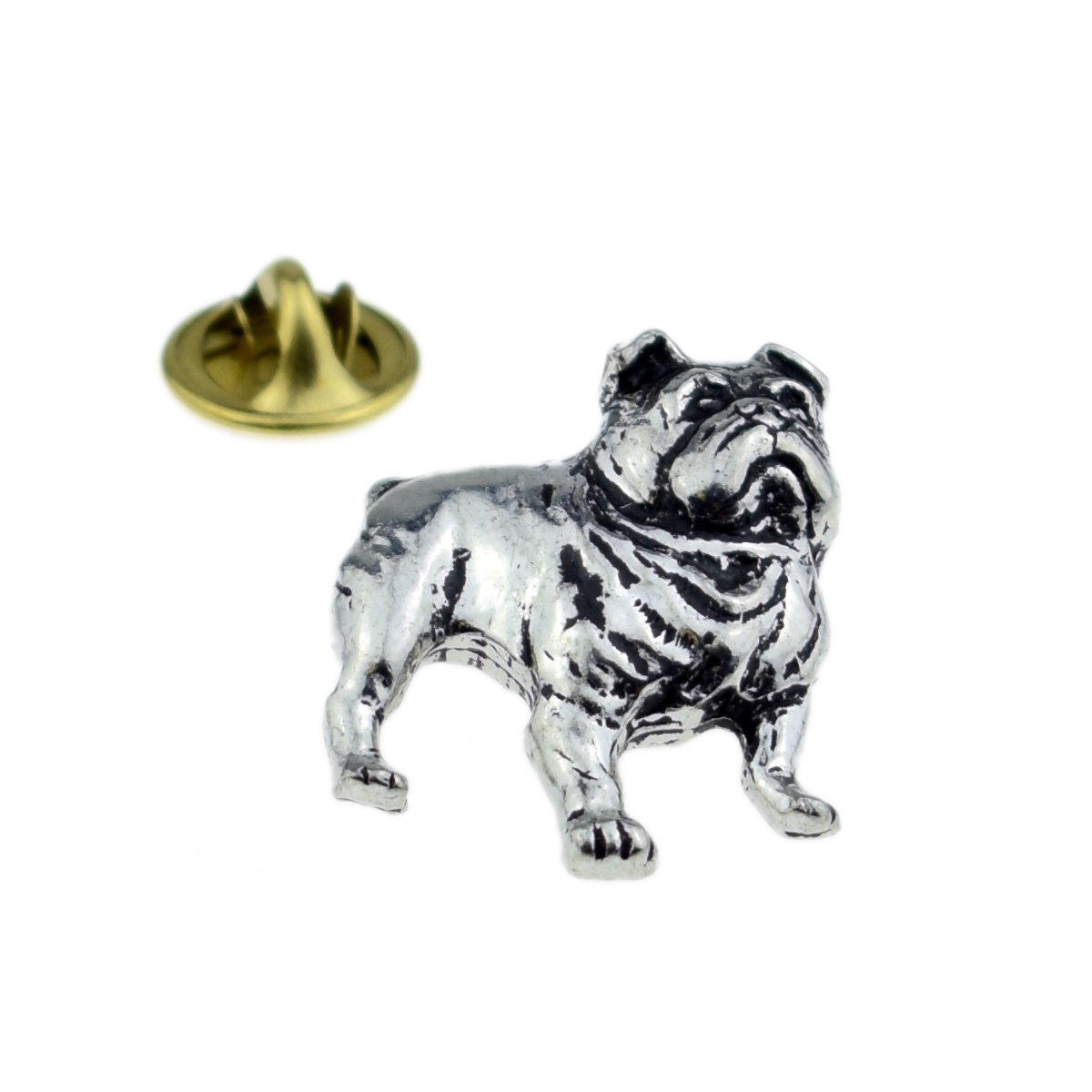 Gtr Red D14 British Bulldog Dog Pewter Lapel Pin Badge