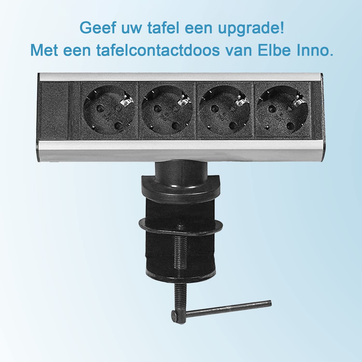 Premium-Office-Line stekkerdoos met USB 4-voudig zwart/lichtgrijs 1,8m H05VV-F 3G1,5