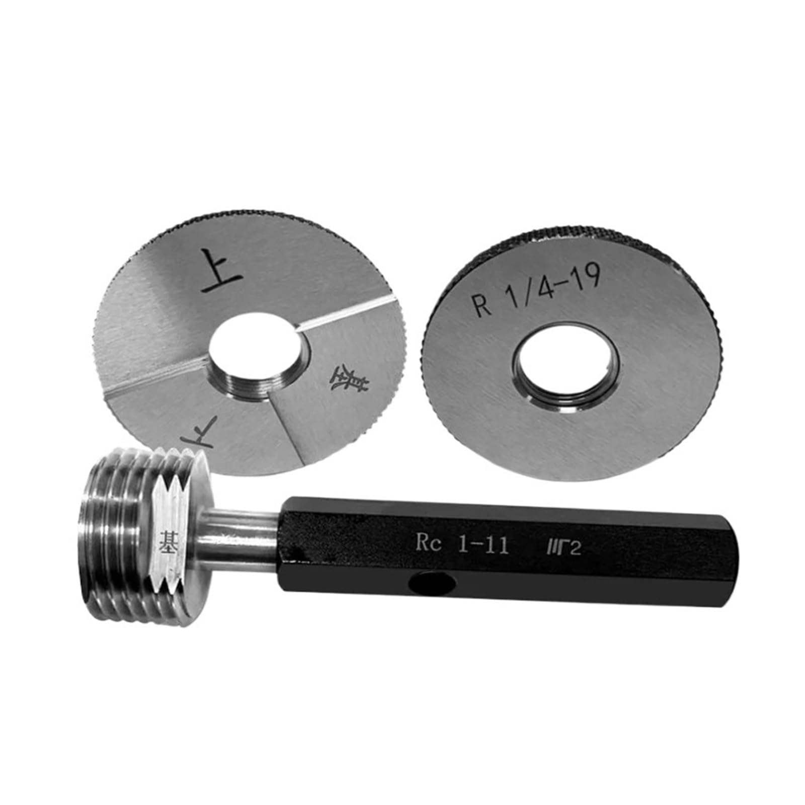 1 szt. Gwint rurowy stożkowy wskaźnik R gwint pierścieniowy 55 stopni RC/R do dokładnej kontroli i pomiaru gwintu(1/16-28 RC Pipe Plug Gauge)