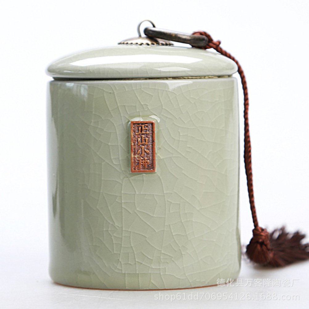 Tea Storage Containers,Tea Storage Jar,Candy Cans Ceramic Tea Jar-k 8x10cm(3x4inch)