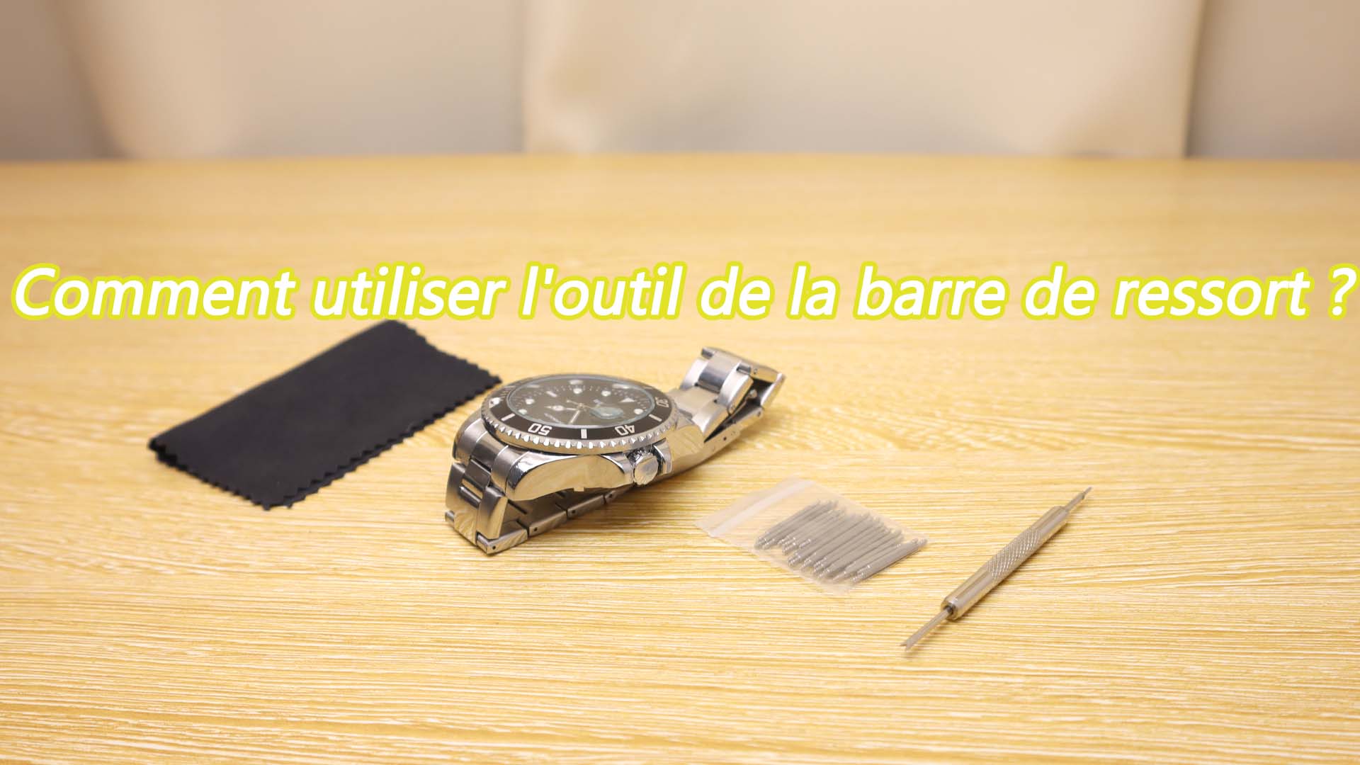GEEHUA Ensemble de 360 pièces de 6-23 mm pour maillons de bracelet de montre, kit de goupilles de bracelet en acier inoxydable pour horloger, vis de réparation de montre, barre de sangle