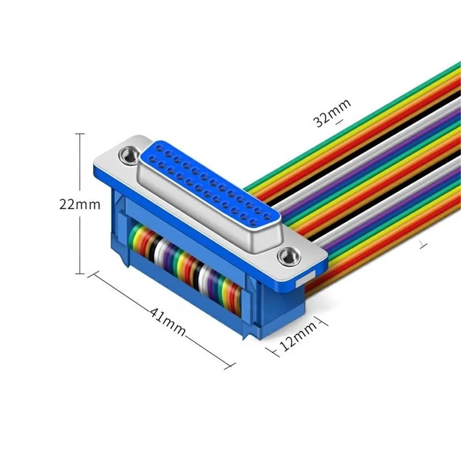 Cable plano DIDC DB25 Pin DIDC-25P Conector macho hembra plano DR25 COM(5M,M to M)