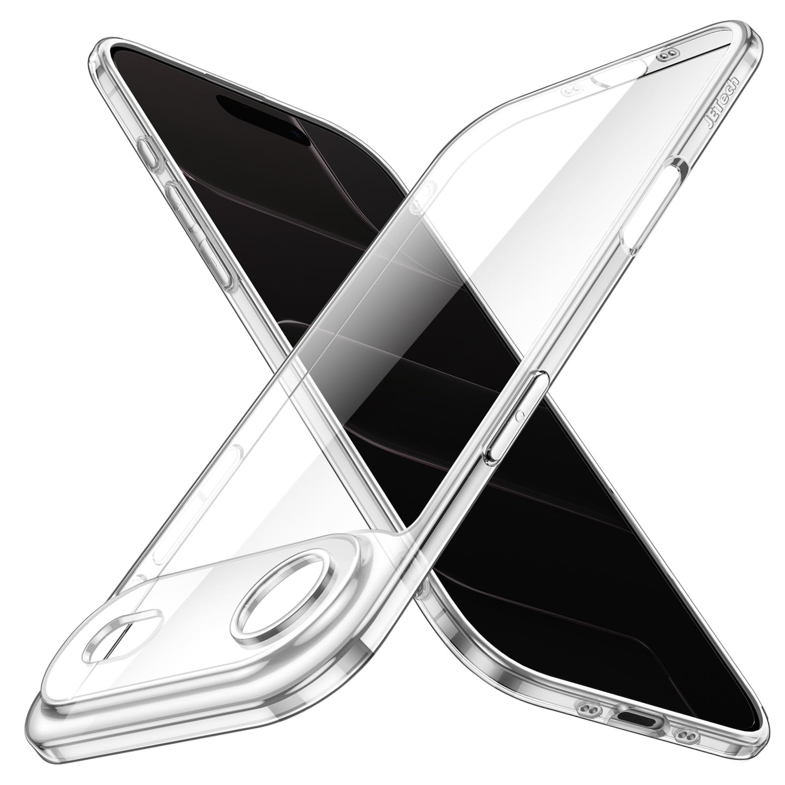 JETech Slim Case for iPhone 17 Air with Camera Lens Full Protection, Ultra-Thin Lightweight Clear Minimalist Protective Phone Cover, 6.5-Inch Display (Clear)