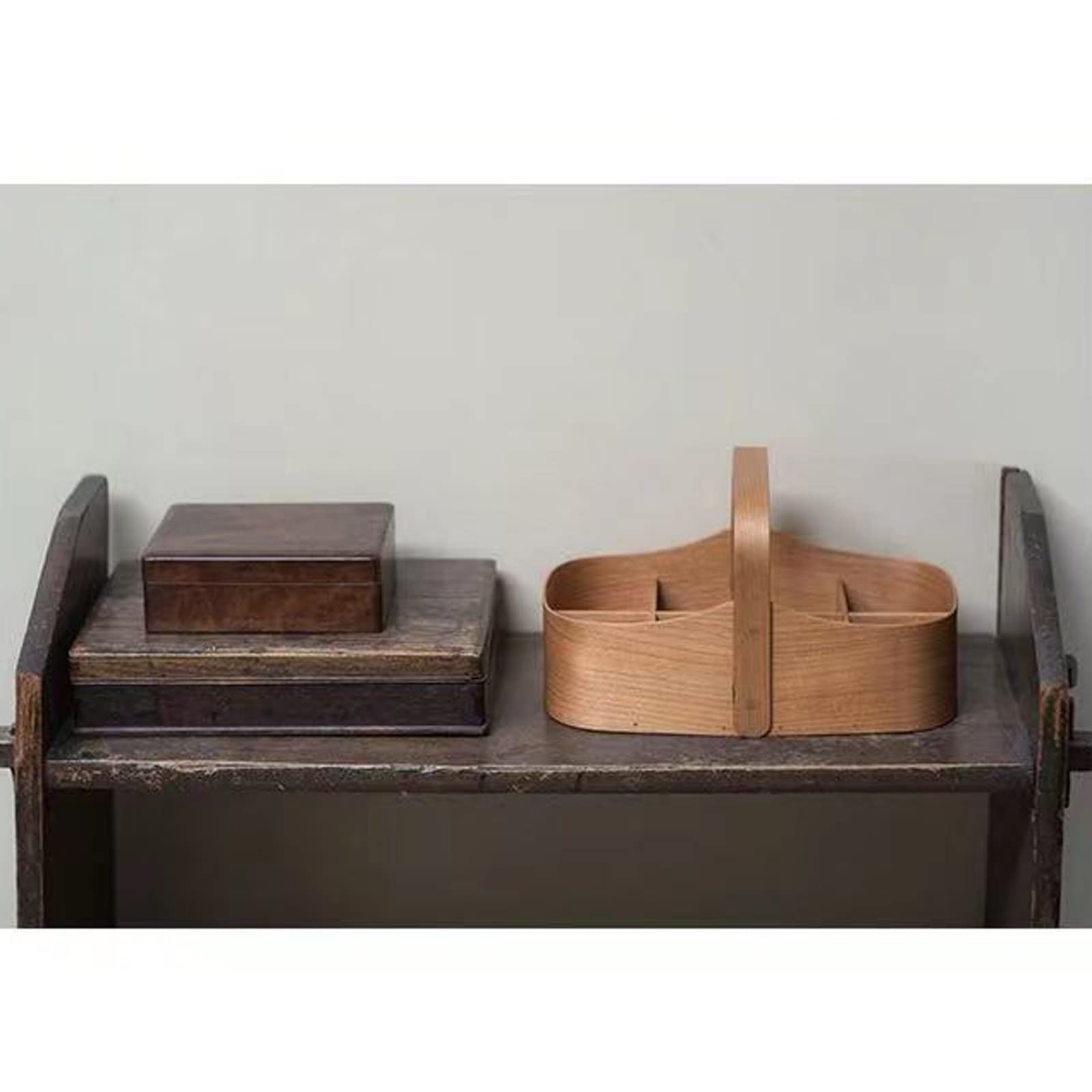 Porta Trucchi Organizer Scatola di stoccaggio cosmetico retrò creativo desktop scatola adatto for conservare i prodotti for la cura della pelle gioielli rossetti Vanity(Style 1)