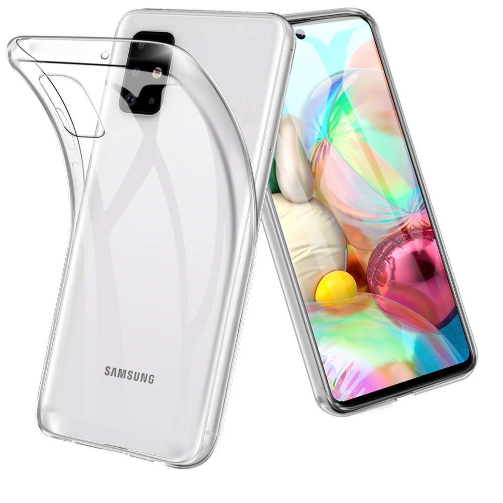 TopACE Case for Samsung Galaxy A71, Slim Crystal Soft TPU Bumper Cover [Scratch Resistant& Anti Slip Grippy][Compatible with Film] for Samsung Galaxy A71 (Clear)