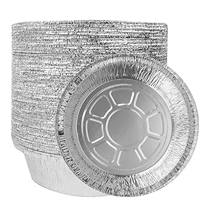 Loyudeqiu 50 Stück Aluschalen Kuchenformen 16CM