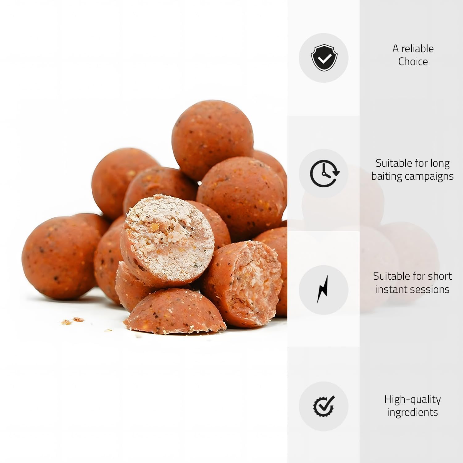 Tasty Baits Boilie 20mm - Appât à Carpe de Haute qualité - Irrésistible pour la Carpe - Convient à Toutes Les eaux - Idéal pour Les Sessions Longues et Courtes