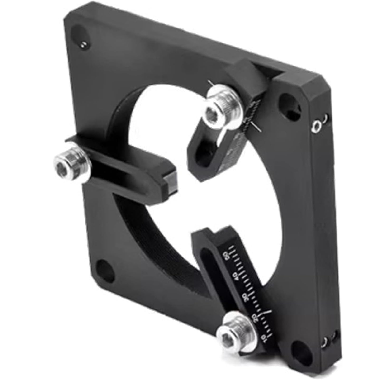 Soporte de lente coaxial, diseño de tres garras, soporte autocentrante para experimentos ópticos, diámetro variable de 0 a 40 mm