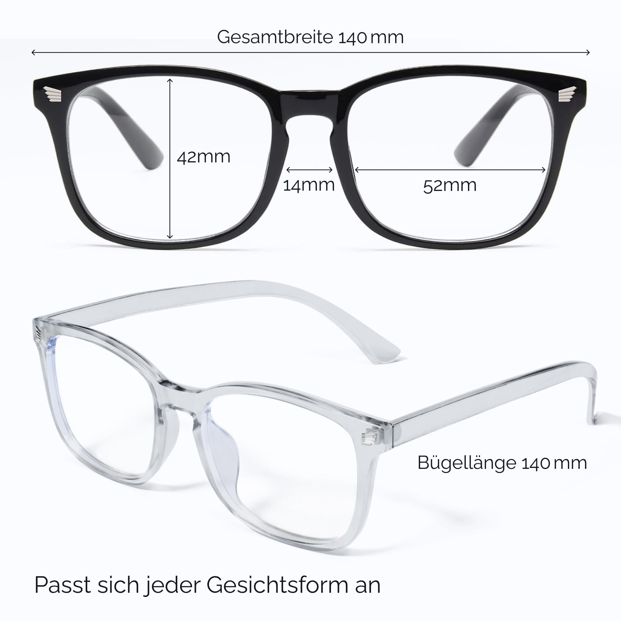 livho High Tech okulary z filtrem niebieskiego – zaawansowane okulary do komputera z blokowaniem niebieskiego światła w 99% – ochrona przed zmęczeniem oczu i promieniowaniem UV