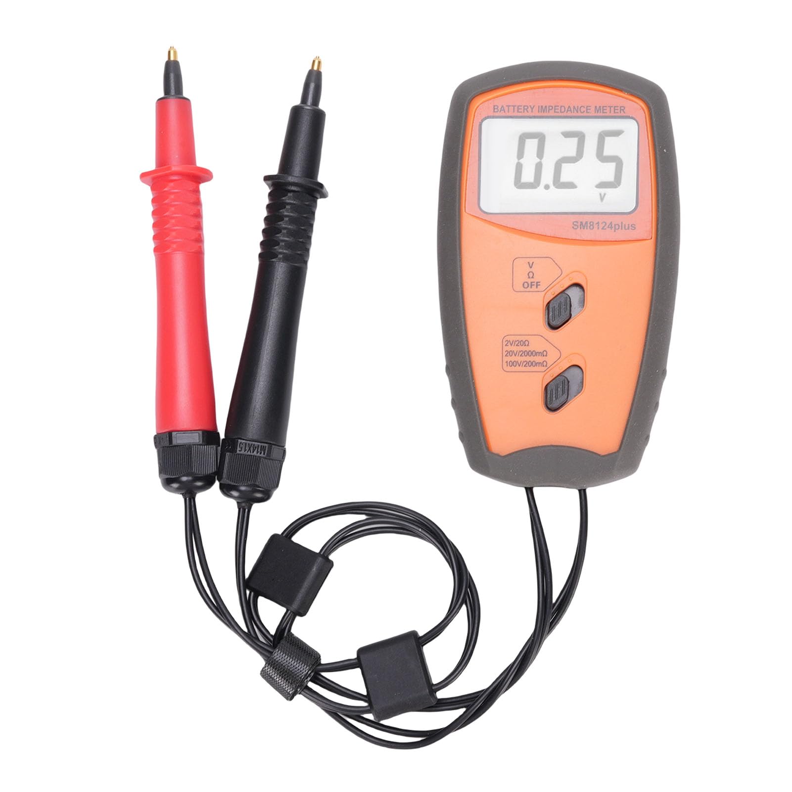Misuratore di Tensione della Batteria Tester di Resistenza Interna Portatile 0-100 V 0,1 MΩ-19,99 Ω Ampio Intervallo di Misurazione Display LCD ABS per Batteria del Telefono Cellulare